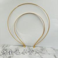 Diy圣母光环洛丽塔头冠汉服新娘头饰古风发冠Lolita网红手工款 仿金色 小号