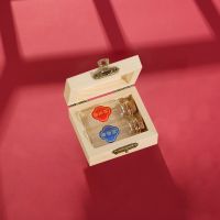 宝宝胎毛纪念品自制diy实木胎发保存瓶乳牙脐带婴儿纪念收藏盒 2瓶装简易款+瓶子2+贴纸+红线