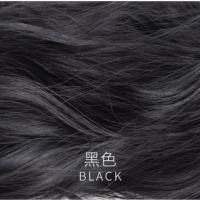 挑染假发片哑光丝女一片式仿真无痕渐变彩色接发大波浪长卷发发片 45CM常规黑色
