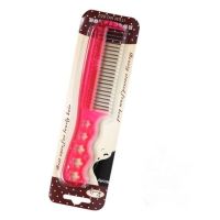 假发长卷发梨花头专用梳子钢梳梳子小梳子假发梳子防静电钢梳假发 图片色