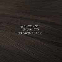假发马尾女抓夹式微卷长直发长发假发片超轻高马尾网红假马尾辫子 棕黑色 绑带式[40厘米]