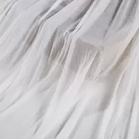 高弹力锦氨纶网纱--柔软布料四面弹力网眼面料蕾丝面料里衬纱蕾丝 白色 网眼四面弹布料