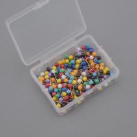 固定大头针 彩色珠针小号圆头针4/5/6mm钓鱼主线轴定位针地图插针 4x11mm 200枚装