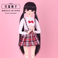 60cm厘米大号芭比洋娃娃换装衣服叶罗丽公主裙凯蒂夜萝莉礼服饰 特价背带裙款(没有娃/不送鞋) 60厘米娃衣服/没有娃/