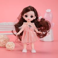 17厘米CM洋芭比娃娃套装小女孩儿童公主宝宝可爱bjd玩具偶衣服布 橙橙时尚款 单独衣服[不包含娃娃]