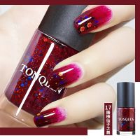 指甲油网红热卖款果酱梅子色显白时尚流行免烤微胶不可剥快干持久 17糖梅仙子之舞+亮油