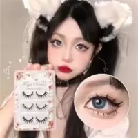 忘‖出口日本3对COS小恶魔浓密硬梗假睫毛日系lolita萌妹上眼睫毛 忘‖出口日本3对COS小恶魔浓密硬梗假睫毛日系l
