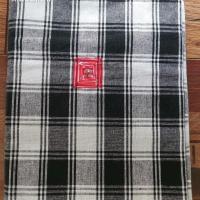 闽南风俗婴儿黑白格子布方巾带佛教万字厦门传统婚嫁习俗花被花帕 八卦图小号约:105*100cm