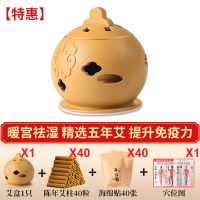 艾灸盒新品随身艾灸罐家用艾灸仪器祛湿艾灸贴艾草艾叶艾条艾灸壶 一艾盒(体验) 40艾柱+40海绵贴