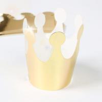 小红书同款网红ins风生日帽套装餐可爱波点皇冠小号毛球尖三角帽 10个金色皇冠