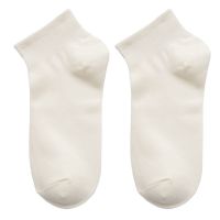 白色袜子女中筒袜低帮浅口春秋夏薄款纯棉百搭日系学生短袜ins潮 2双白色 35-40均码