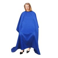 加大不粘发龙袍围布理发店围布网红抖音剪发围布潮流时尚新款围布 纯色蓝围布