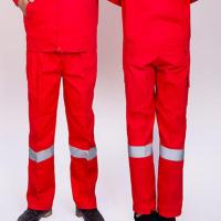 定制工作服男女套装中海油春秋冬电气焊专用防烫耐磨桥梁工厂船厂 玫红色裤子 裤子 170/88A