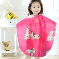 儿童理发围布宝宝理发不沾发卡通布婴儿剪头发围巾幼儿园游戏道具 粉狗0-6岁用送海绵夹子梳子