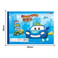 得力儿童画画本空白绘画本b5涂鸦手绘幼儿园图画本小学生a4美术本 2本(蓝色) 中号B5款(252*179mm)