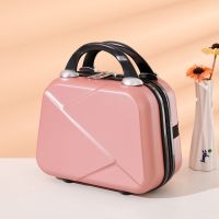 手提箱子小行李箱女可爱化妆箱14寸小型轻便16寸旅行箱迷你收纳包 [信封款]玫金色 14寸[无锁款+收藏享优先发货]