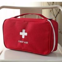 医药包旅行收纳爱心急救包韩版药品收纳医疗救护包便携随身小药包 红色(大号)