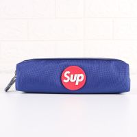 大容量笔袋男女简约文具袋 初中学生文具盒韩版ins少女心铅笔袋盒 [宝石蓝]SUP