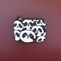 装卡迷你零钱包学生小防水布女韩版卡通可爱儿童创意ins史努比袋 熊猫