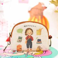 原创日系棉麻帆布拉链零钱包女学生可爱卡通迷你硬币包钥匙包便携 旅行女孩