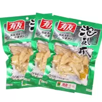 [临期零食]有友泡椒凤爪椒香麻辣豆干猪皮晶卤味熟食休闲小零食 3包120g泡椒凤爪(7月新货)