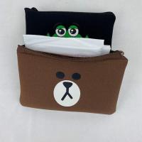 熊鸡化妆包萌萌化妆品收纳包韩版化妆包布朗熊莎莉鸡零钱包姨妈袋 姨妈袋二件套(颜色问客服)