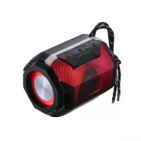 新款无线蓝牙音箱双透明振膜彩灯低音炮高音质网红重低音小音响 墨黑色 标准版