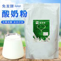 无需发酵酸奶粉1kg 即冲浓稠酸奶汁自制酸奶水果捞甜品奶茶店专用 免发酵酸奶粉