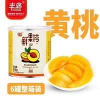 [高端品牌]丰岛鲜果捞水果罐头桔子 / 黄桃罐头 6罐整箱装 黄桃6罐装