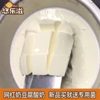 悠乐滋奶豆腐酸奶粉固体切块水果捞酸奶粘稠拉丝料包1000克送菌种 奶豆腐料包1000克送专用菌1条