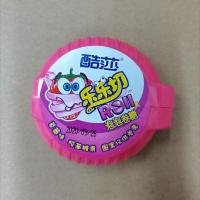 8月新产!酷莎乐乐切泡泡卷糖果汁卷糖吹泡口香糖果草莓香橙苹果混 随机4卷