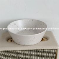 韩式ins泼墨陶瓷碗早餐碗酸奶谷物麦片碗米饭碗汤碗水果沙拉碗 6寸白色泼墨碗