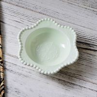 欧式宫廷复古西洋浮雕工艺浅青釉陶瓷盘套装美食盘茶点糕点盘瑕疵 6英寸