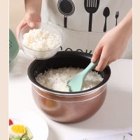 硅胶铲勺套装锅铲不粘锅专用炒菜用的铲子厨房三件全套家用食品级 饭勺22.3*6.8cm[薄荷绿] 食品级硅胶材质