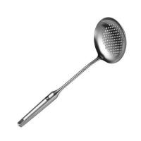 双立人家用大滤勺火锅漏勺煎铲加厚一体不锈钢厨房炊具冲钻特价 漏勺(长约38.5厘米直径12厘米)