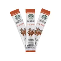 美国Starbucks哥伦比亚星巴克VIA速溶无糖黑咖啡粉13/6条装 拆盒6条(试食)