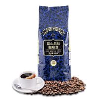 吉意欧蓝山风味意式醇香浓缩特浓阿拉比卡纯黑咖啡豆500g袋装中度 中度烘焙蓝山咖啡豆500g [共1袋]