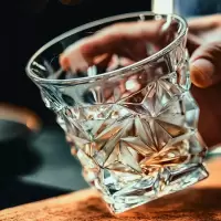 高档欧式水晶玻璃威士忌冰球洋酒杯子创意个性ins风6个套装酒具杯 单只装