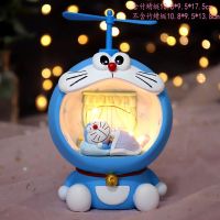 网红创意叮当猫星星灯儿童房床头少女心居家摆件桌面饰品生日礼物 叮当猫蓝色睡觉