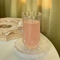 ins网红咖啡厅夏季简约水果茶杯冰桔杯透明玻璃杯饮料杯冷饮杯子 钻石杯(不送玻璃吸管)