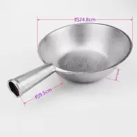 铝水瓢加厚长短柄纯手工锻造耐用家用农用水瓢 短把铝水瓢中款