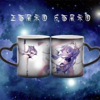 原神水杯星空变色杯马克杯刻晴芭芭拉可莉动漫周边定制陶瓷杯子 1刻晴 白杯不变色(无盖勺)