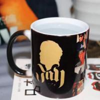 [周杰伦高颜值专辑照片变色杯水杯马克杯带盖定制陶瓷杯子创意礼 变色杯来图定制款含勺盖 来图免费设计