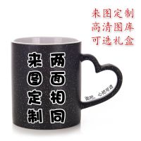 神乐七奈动漫周边马克杯二次元水杯狗妈家用陶瓷变色杯子定制照片 支持定制两面相同 马克杯圆把