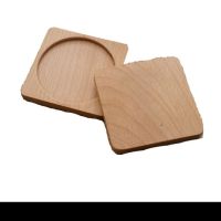 日式黑胡桃木咖啡杯垫实木制家用玻璃杯茶水杯啤酒杯马克杯隔热垫 榉木 圆形凹槽