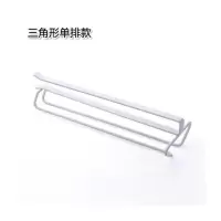 红酒杯架倒挂家用创意铁艺免打孔杯子吊挂架高脚杯沥水杯悬挂架 白色单排