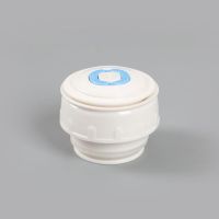 御宝保温壶杯盖原装水杯盖子暖水壶盖旅不锈钢行游壶内塞通用配件 6.2厘米白+蓝(盖子一样通用)