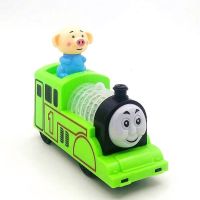 小猪佩奇儿童玩具电动三轮车灯光音乐粉红猪小妹0-3周6益智可转圈 小猪电动火车+电池