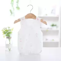 婴儿男童松紧宝宝背心纯棉内穿小背心秋冬儿童女童贴身护肚新生儿 藕色 降落伞粉单件装 59码