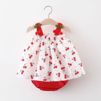 童装女小童外衣春秋季儿童衣服0一1-2-3岁婴儿宝宝秋装风衣外套女 红色樱桃PP 66 cm参考身高